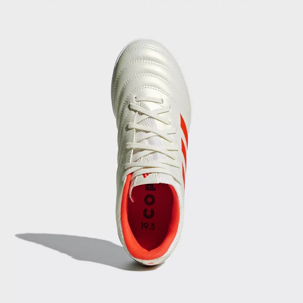 Adidas Copa 19.3 Turf Tenis De Futbol Blancos Para Niño (MX-29208)